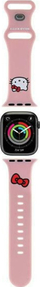 Rrip Hello Kitty HKAWLSCHBLP për Apple Watch 42/44/45/49mm, silikon, rozë