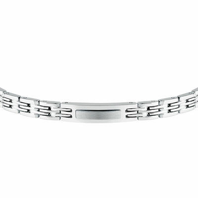 Byzylyk për meshkuj Trussardi T-Steel TJAXV35, i argjendtë