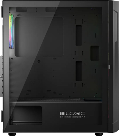 Куќиште за компјутер Logic Concept Aramis ARGB, Црна, Midi Tower