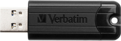 USB Verbatim PinStripe 128GB, e zezë