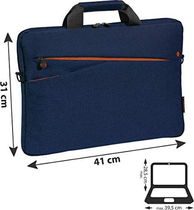 Çantë laptopi PEDEA Fashion, 15.6", me rrip shpatulle, blu