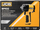 Çelës goditës pneumatik JCB RP9515, 1/2", 1200Nm, portokalli e zezë