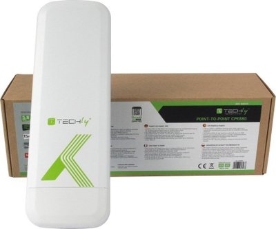 Access point Techly I-WL-CPE880, 300Mbps, 5.8GHz, бел