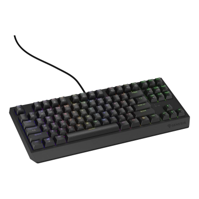 Tastierë gaming Genesis Thor 230 TKL, mekanike Outemu Brown, RGB, e zezë