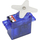 Servo mikro Reely S-0009, analog, me ingranazh plastik, blu transparent