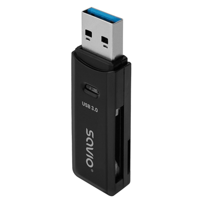 Читач на мемориски картички SAVIO AK-64, USB 3.0, црн