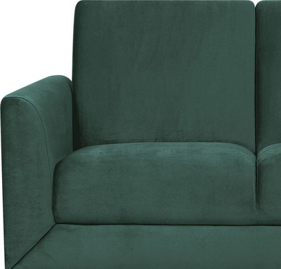 Sofá FENES Velvet, 2 vende, kadife, jeshile e errët