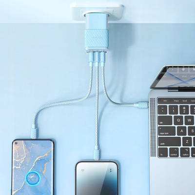 Karikues muri Mcdodo CH-1503 GaN, 67W, 2x USB-C 1x USB-A, blu