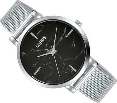 Orë dore Lorus RG241SX9 për goca, çelik inoks, 34mm, e zezë gri