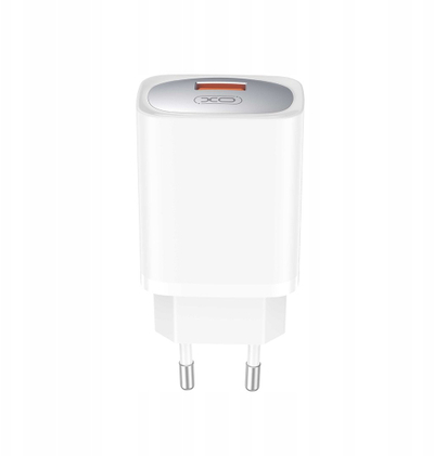 Karikues muri XO CE19, 18W QC, 1x USB me kabllo MicroUSB, i bardhë