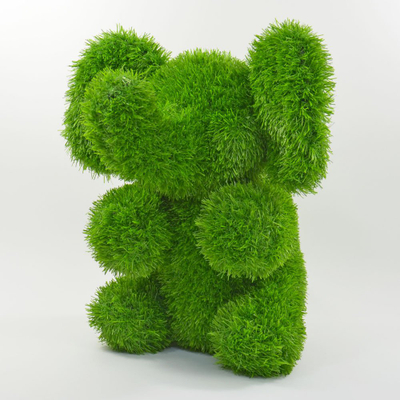 Figurë zbukuruese me bar artificial Kögler AniPlants Elefant, 37 cm, jeshile