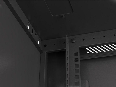 Lanberg WF01-6615-10B 19" Ѕиден Rack Кабинет, 15U, 600x600 mm, Црн