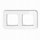 Kornizë dekorative ICON Universal Double Rounded Frame Effect, 2 njësi, IP20, e bardhë