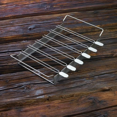 Set shkopinjsh grilli Rosle, 33 cm, çelik inox, ngjyrë argjendi