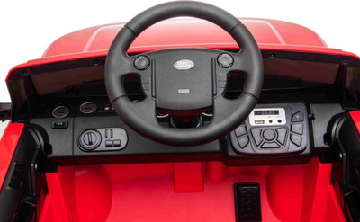Makine elektrike per femije Ramiz Land Rover Discovery, telekomande, targe dekorative, e kuqe
