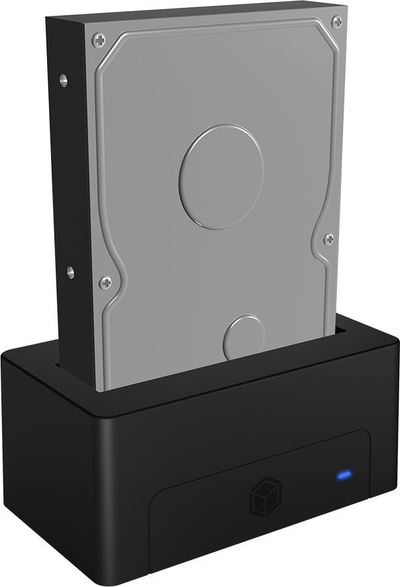 Docking station për HDD ICY BOX IB-1121-U3, 1x 2.5" 3.5", USB 3.2 Gen 1, i zi