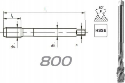 Gërshërë filetuese Fanar HSSE M24x1,5 DIN 374C, R40 6H