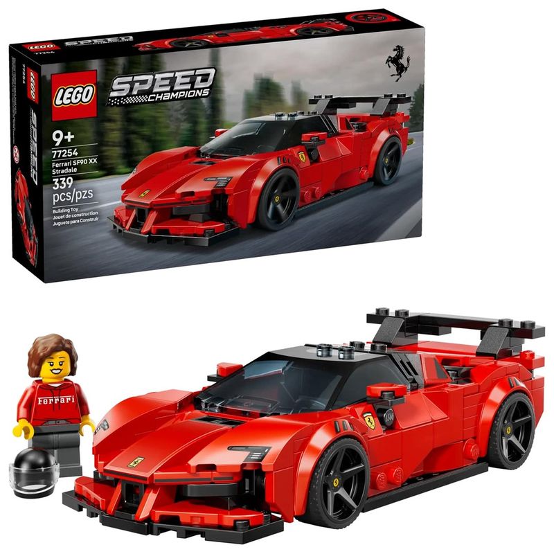 Lodër ndërtimi LEGO Speed Champions 77254 Ferrari SF90 XX Stradale, model garash, për fëmijë 9+