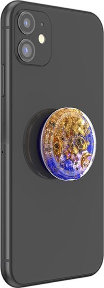 Mbajtëse telefoni PopSockets Tidepool Cosmic Escape, PopGrip, vjollcë me ari