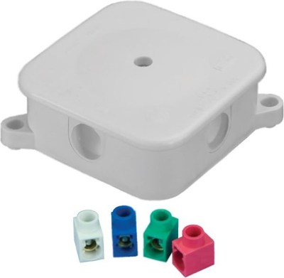 Kuti instalimi elektrike Pawbol P-2 NT, 72x72x28 mm, IP44, e bardhë