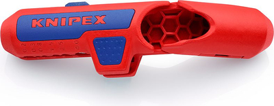 Vegël zhveshëse izolimi Knipex 16 95 01 SB, për kabllo rrethore dhe koaksiale, plastike, portokalli