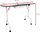 Tavolinë kozmetike Activeshop Folding Desk 4031, palosëse, me çantë, e bardhë