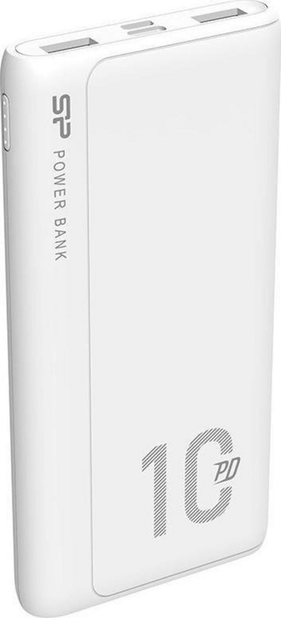 Powerbank Silicon Power QP15, 10000mAh, PD 18W QC3.0, i bardhë