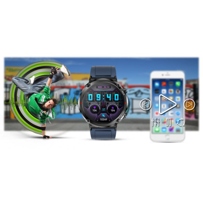 Ora e zgjuar Gravity GT21 5, ekran 1.6", Bluetooth 5.0, blu e errët (navy)
