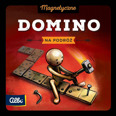 Lojë domino magnetike Albi, pllaka magnetike, për familje, shumëngjyrëshe
