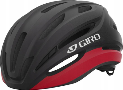 Helmetë rruge Giro Isode MIPS II, 22 vrima ajrosje, sistem Roc Loc 5, e zezë me të kuqe