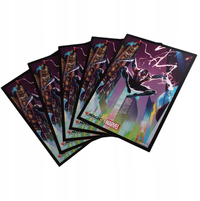 Mbrojtëse letrash Gamegenic Marvel Spider Man Miles Morales, 105 sleeve matte, art i plotë, shumëngjyrëshe