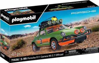 Set lodrash Playmobil 71436 Porsche 911 Carrera RS 2.7 Off-Road, 47 copa, jeshile portokalli