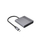 Adapter USB Type C Gembird 3 në 1, HDMI, USB 3.2, gri metalik