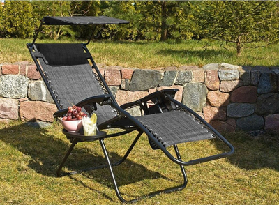 Karrige Saska Garden Lounger, e palosshme (1032320), 175x52 / 65x110cm, e hirtë