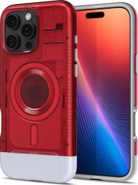 Mbulesë telefoni Spigen Classic C1 MagSafe, për iPhone 16 Pro Max, e kuqe Ruby