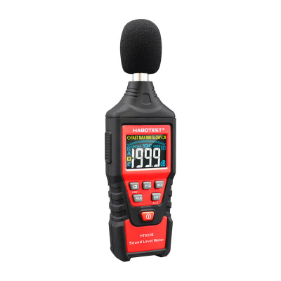 Matës zëri dixhital Habotest HT622B, ekran LCD, USB, i kuq