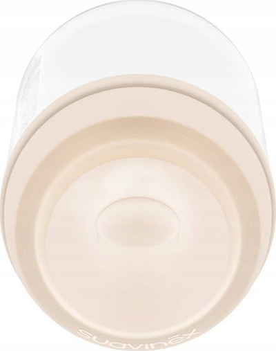 Шише за хранење Suavinex Zero, 180 ml, антиколик систем, проѕирен силикон