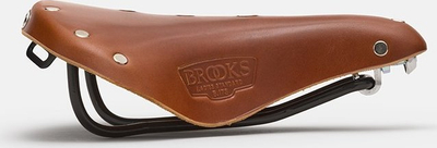 Ule biçiklete Brooks B17 Short, lëkurë, shina çeliku, ngjyrë honey