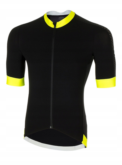 Bluzë çiklizmi Vortice AirX Jersey, L, e zezë me të verdhë fluo