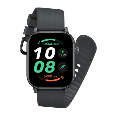 Ora inteligjente Zeblaze GTS 3 GPS, ekran 2.01", thirrje telefonike, gri e errët