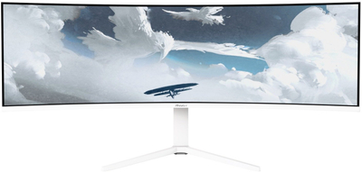 Monitor gaming Arozzi Nova 49", Dual QHD, 165Hz, i bardhë