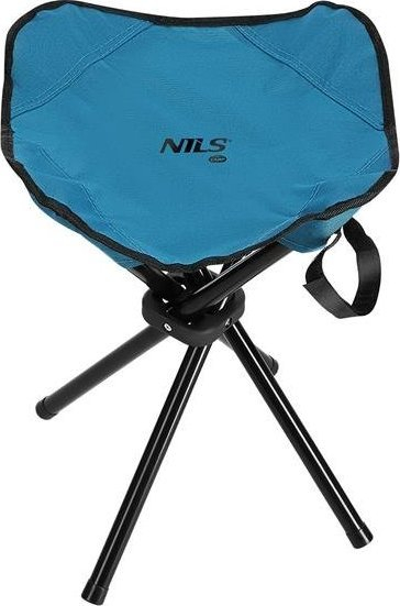 Stol kampingu NILS CAMP NC3010, i palosshëm, çelik 100 kg, blu