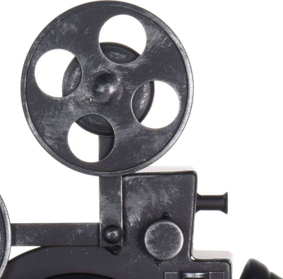 Orë tavoline për zbukurim, Vintage Film Camera, metal, e zezë