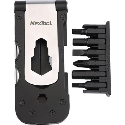 Multivegël biçiklete NexTool NE0122, çelik inoks, e vogël, zi argjend