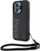 Mbështjellës telefoni BMW Signature Leather Wordmark Cord për iPhone 15 Pro Max, lëkurë, i fortë, i zi