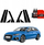 Folie mbrojtëse shtylla dritare Grizz Protector Black Film, set 10n1, për Audi A4 Avant 2019-2024, e zezë