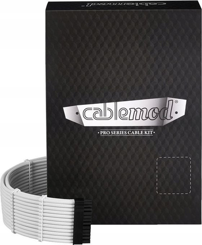 Set kabllosh PSU CableMod RT-Series Pro ModMesh 12VHPWR, 16-pin 12V-2x6, i bardhë