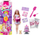 Kukull Barbie Party Unboxed, Pet Birthday Series Birthday Bows, set me 10 surpriza, shumëngjyrëshe