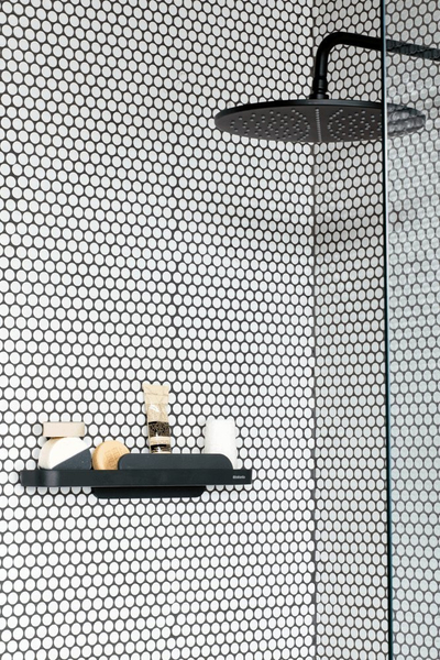 Raft dushi Brabantia MindSet, çelik antikorrozion, me shpatull silikoni, gri e errët