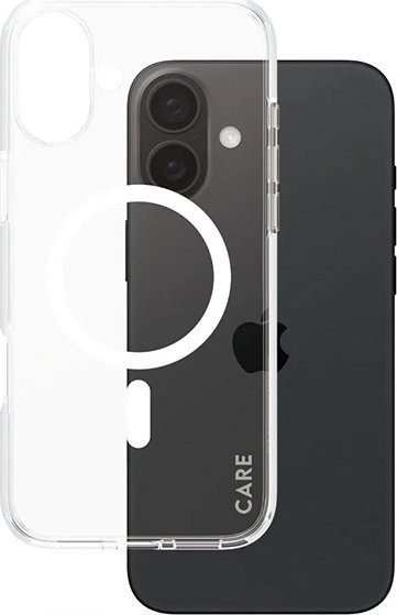 Mbulesë telefoni PanzerGlass Flagship, MagSafe, transparente me Urban Combat e bardhë, për iPhone 16 Plus